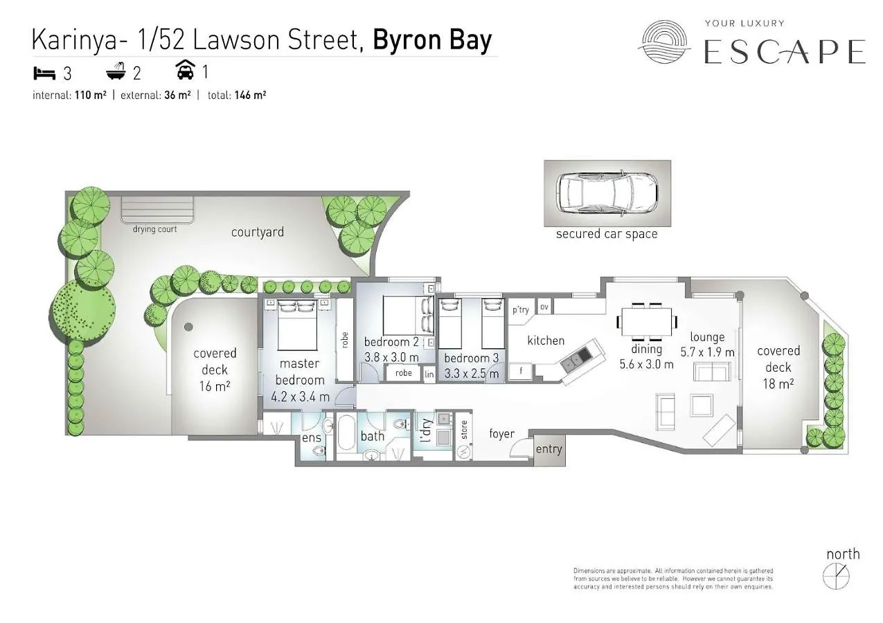 Your Luxury Escape - Karinya At Surfside Appartement Byron Bay