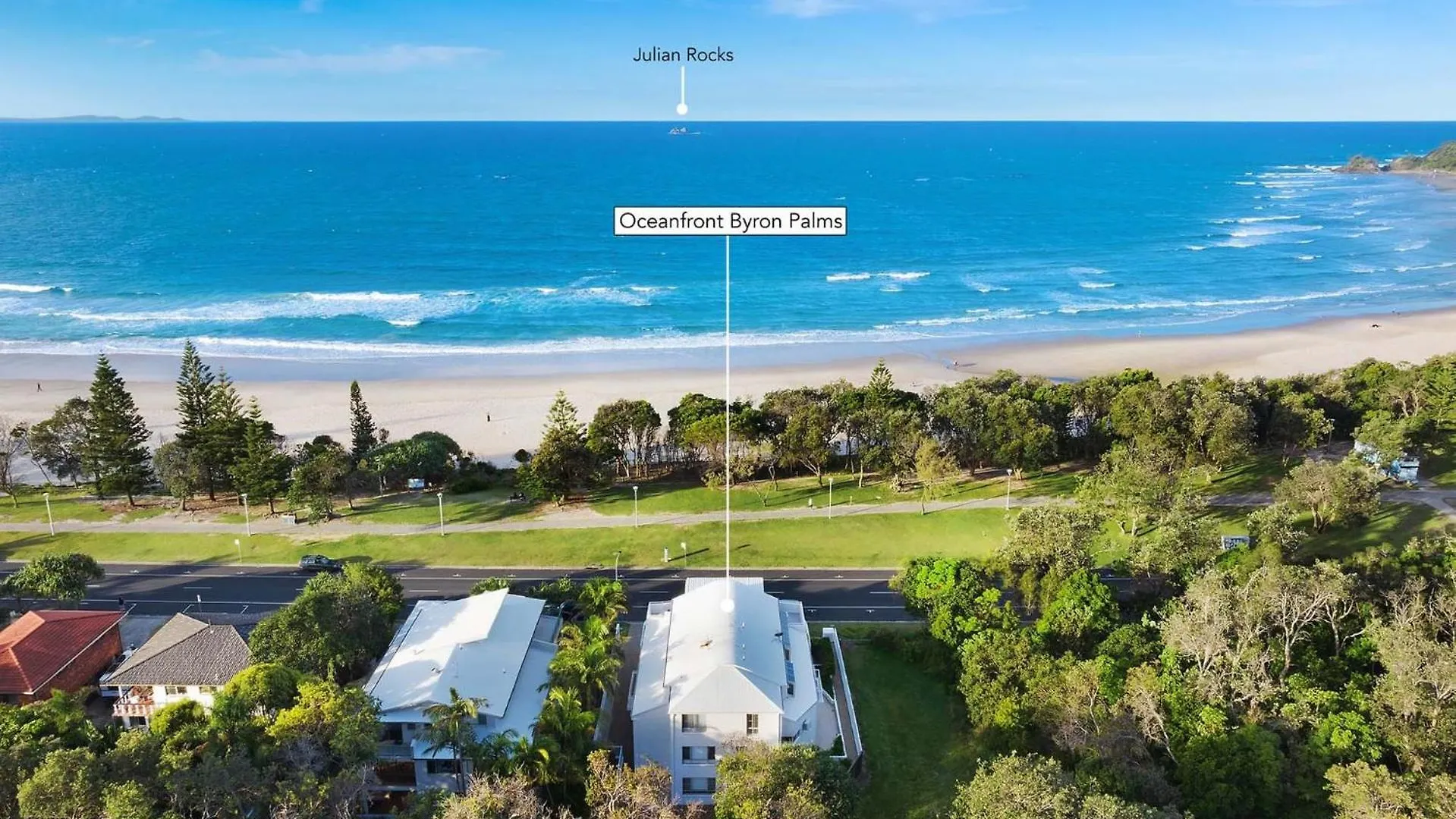 Oceanfront Byron Palms - 2 Bedroom Main דירה *
