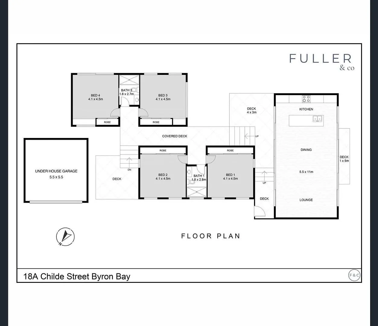 בית נופש Fuller Holidays - Belongil Pavilion House, 18a Childe St