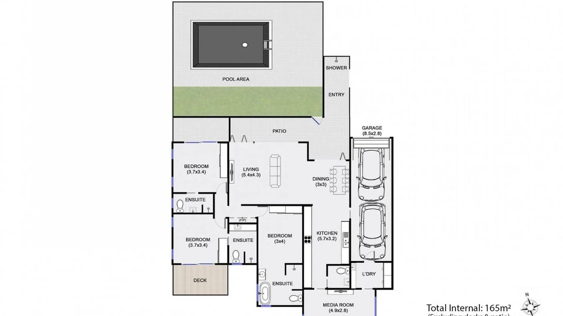 The - Designer 3 Bedroom Retreat With Pool *