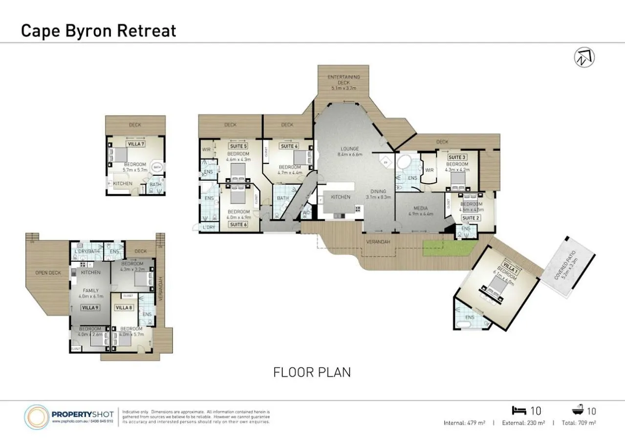 Cape Byron 5 Private With Ensuite Feriehus